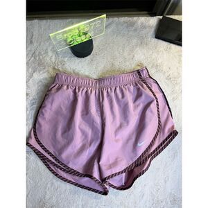 Nike Women's Tempo Running Shorts Pink Floral Trim Size M